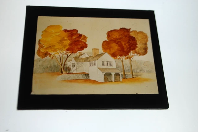 1930s Colored House Design Magic Lantern Slide, Karl Putnam, Northampton, Ma.