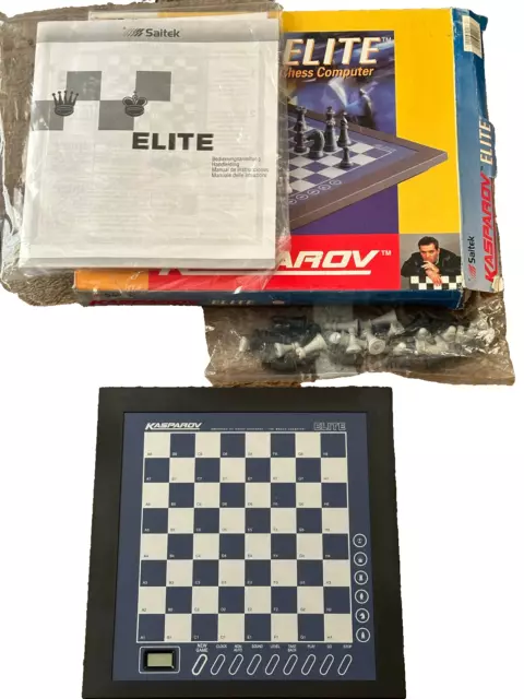 Elite Schachcomputer Kasparov, Komplett, wie neu, OVP
