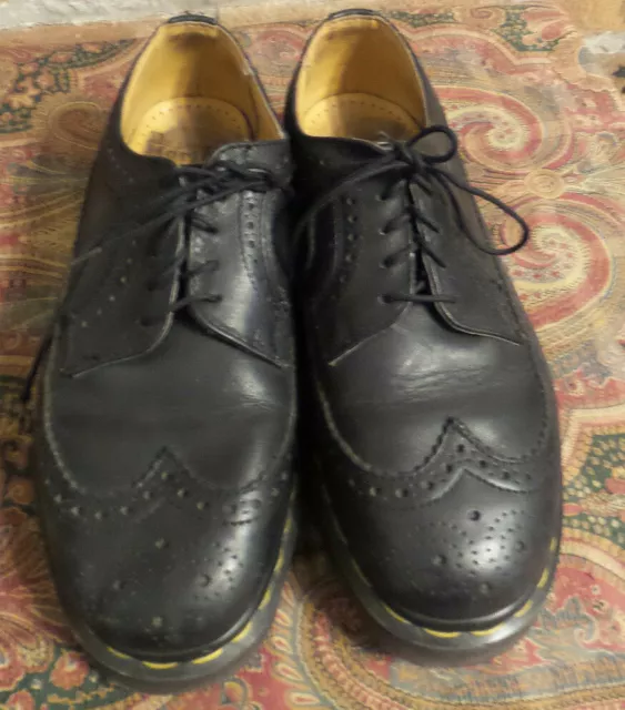 vtg Dr.Martens Shoes Oxfords Black Leather Air Wair Lace Ups Size 6