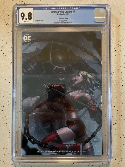 BATMAN WHO LAUGHS #4 CGC 9.8 **Lee MINIMAL VARIANT** Harley Quinn Catwoman NM