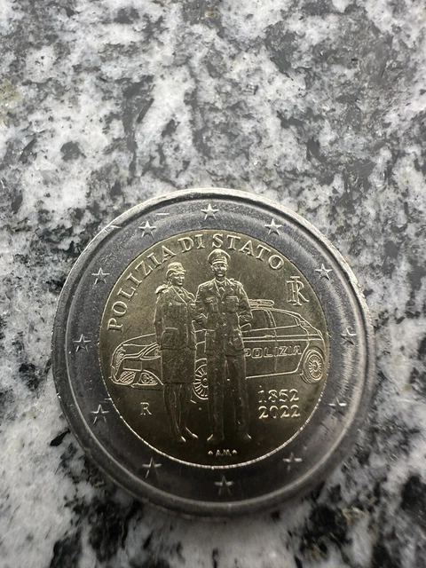 Moneta Rara MONETA RARA DA 2 euro polizia di stato EUR 1.500,00 - PicClick IT