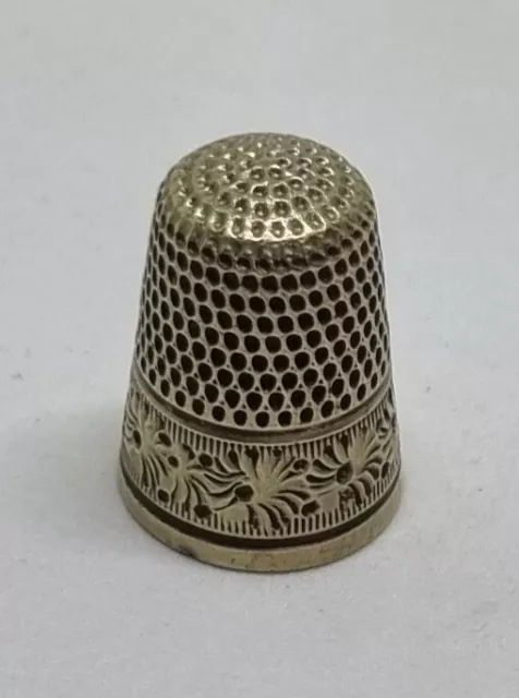 sterling silver antique thimble