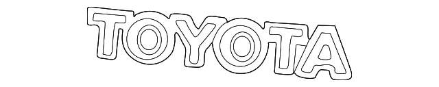 Genuine Toyota Deck Lid Emblem 75443-20610