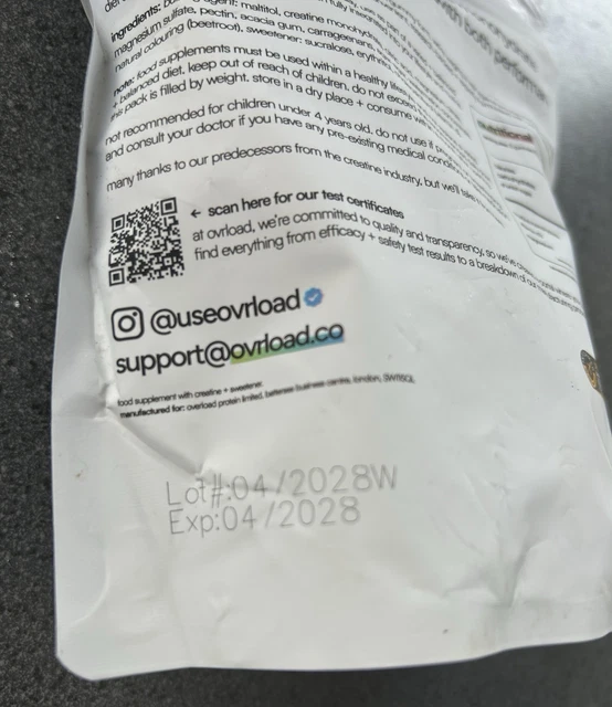 OVRLOAD CREALYTE GUMMIES, Creatine - 1 Month Supply - Sour Watermelon ...