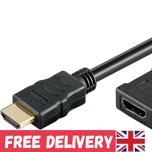 31937 HIGH SPEED HDMI Extension Cable With Ethernet, Gold-Plated, Black ...