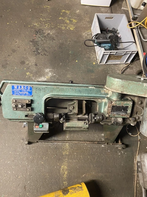 Warco metal shop cutting bandsaw