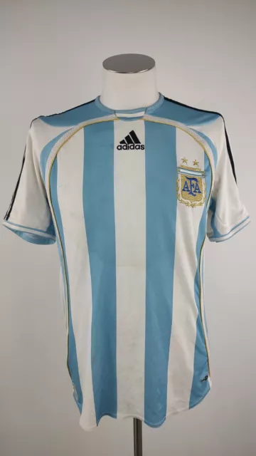 ADIDAS ARGENTINA MAGLIA CALCIO UOMO Tg L SOCCER JERSEY VINTAGE 2006