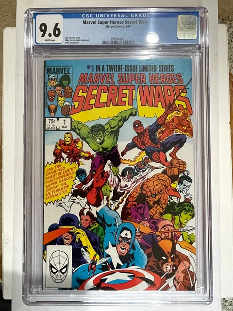 Marvel Super Heroes Secret Wars #1 ( 1984)  CGC 9.6 WhPgs  She- Hulk / Avengers