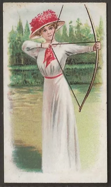 Wills Scissors-Sporting Girls 1913-#01- Archery