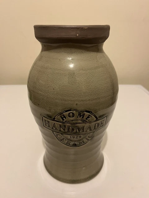 Studio Pottery Large Vase Home Handmade  Ceramic Eastward Pottery 24cm Tall VGC