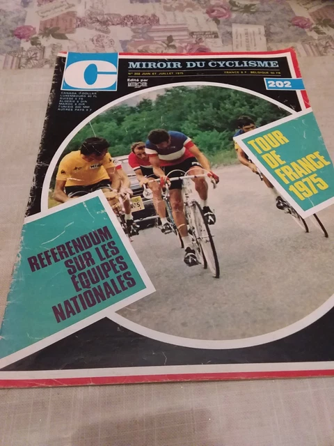 1977 MIROIR DU cyclisme n°234 SPECIAL TOUR DE FRANCE AVEC LA CARTE DU