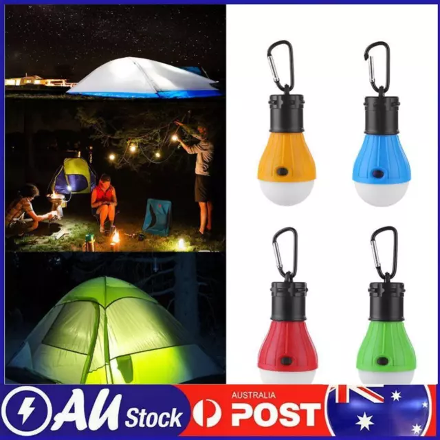 3LED Tent Hanging Lamp 3 Modes Outdoor SOS Emergency Carabiner Bulb Light