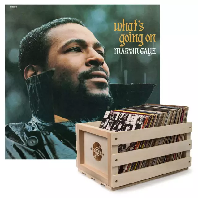CROSLEY RECORD STORAGE Crate & Marvin Gaye What'S Going On - Vinyl ...