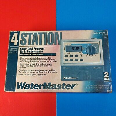 WaterMaster 4 Station Fully Automatic Sprinkler Timer Model 57174