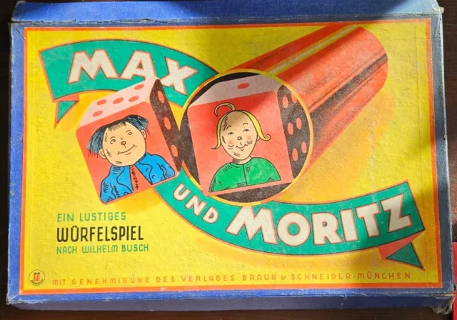 MAX UND MORITZ - SCHMIDT SPIELE - 50/60ER JAHRE - IN OVP selten