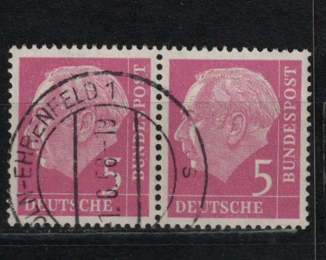 BRD Heuss Mi. - Nr. 179 waagerechtes Paar mit Vollstempel