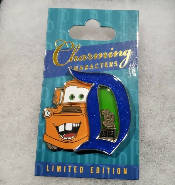 Disneyland Tow Mater Cars Gothic "D" Charming Characters Series Potm Le Pin