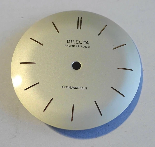 Cadran De Montre Galbé Noir, Diamètre 29.50 Mm - Pour Horlogerie, Neuf Sans étiquette