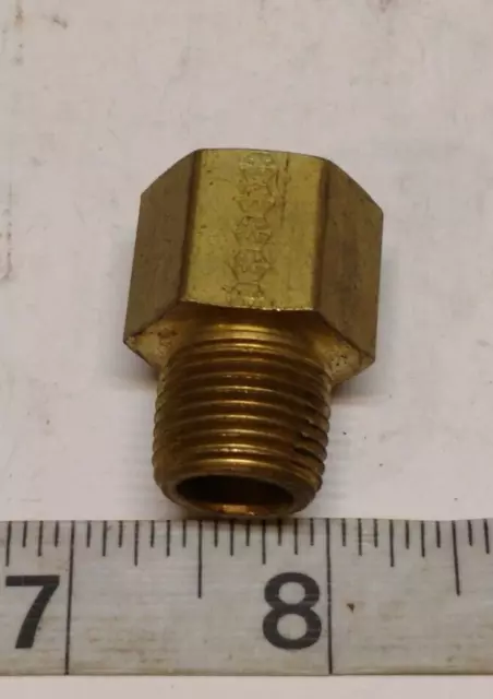 Weather Head Brass Pipe Adapter 3/8"FNPT x 3/8"MNPT P/N 3200X6