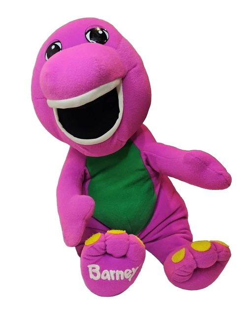 VINTAGE 1992 PLAYSKOOL TALKING BARNEY 18" Plush Dinosaur Lyons Group