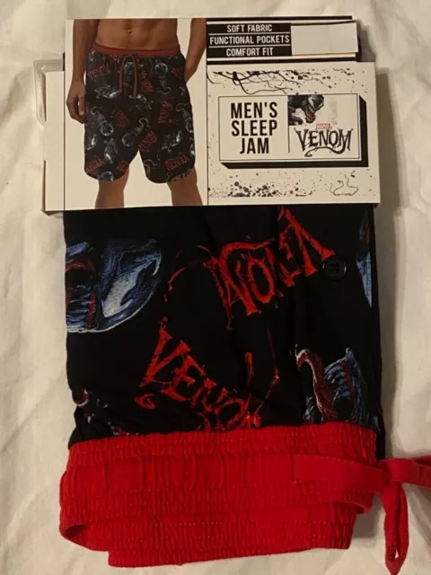 VENOM 2 Spider-Man movie Marvel COMICS New MENS Pajama Sleep LOUNGE Shorts L@@K