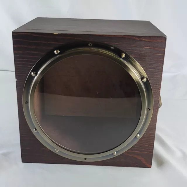 Pyrat Rum XO Reserve Ship's Porthole Display Box Wooden Nautical Hinged Door