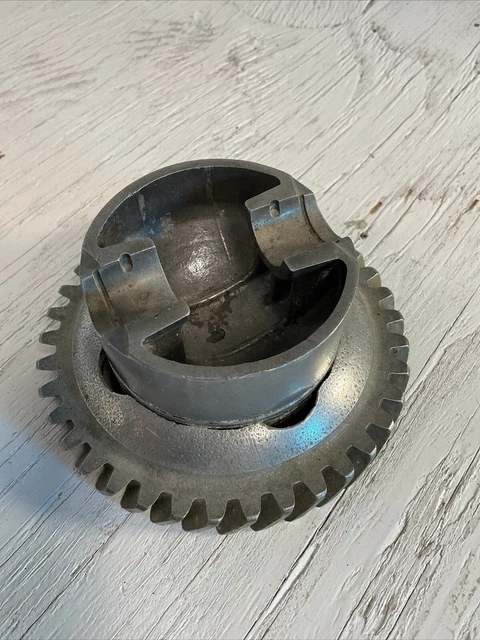 Steel Gear Crank Part Unknown Use & Product Sold As Is For Parts Or Crafting