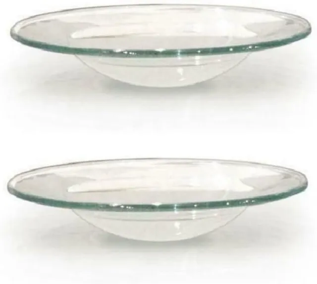 Other 2 Replacement Glass Oil Dish For Oil Burners Yankee Tart Warmer New Burne