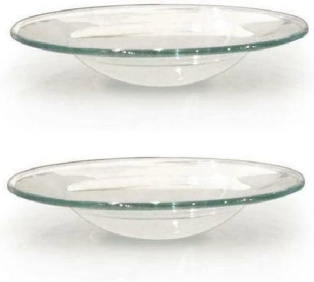 Other 2 Replacement Glass Oil Dish For Oil Burners Yankee Tart Warmer New Burne