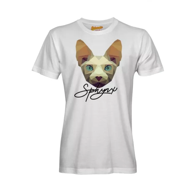 SPHYNX CREME T-SHIRT POLYGON Katze by SIVIWONDER