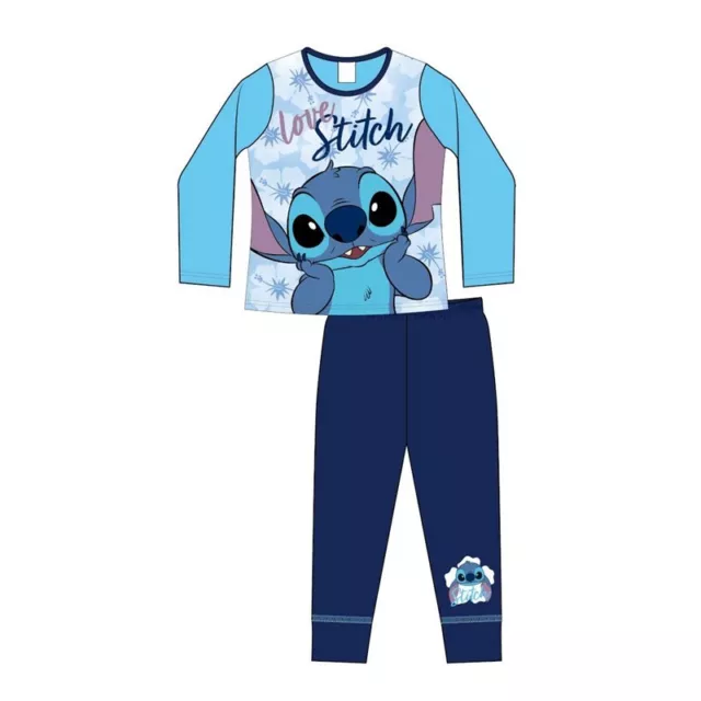 Official Girls Kids Children's Lilo & Stitch Pyjamas Pjs Pajamas Ages 6 8 10 12