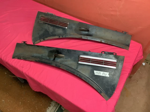 1939 Plymouth Hood Sides. Original Pair.