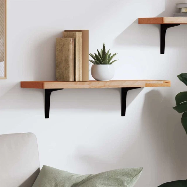 Vidaxl Mensola a Parete 60x20x2,5 cm in Legno Massello di Faggio