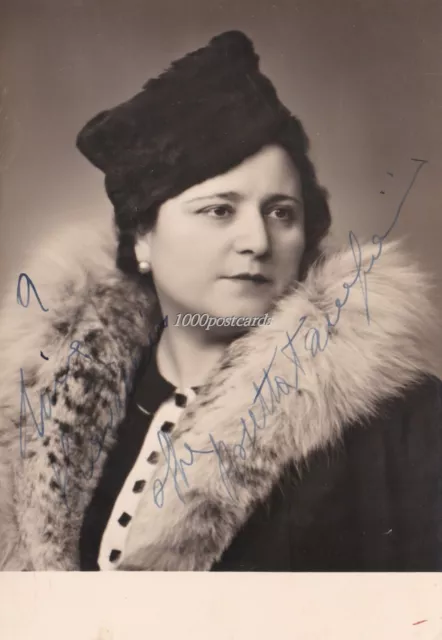 Opera : Rosetta Pampanini, Italian Soprano, Autograph  1930