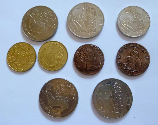 Lot les Plus Diverses Médailles Et Monnaie Partielle ECU