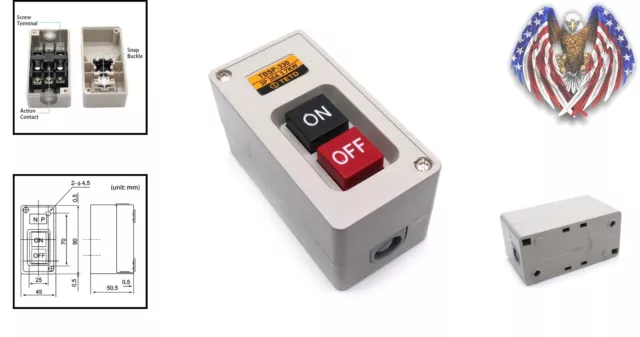 Premium Power Switch - 30A 3.7kW Versatile Control Station - Silver Alloy 2