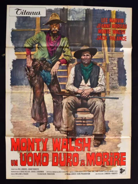 Manifesto Monty Walsh Un Uomo Duro A Die Lee Marvin Jack Palance 1970 A80