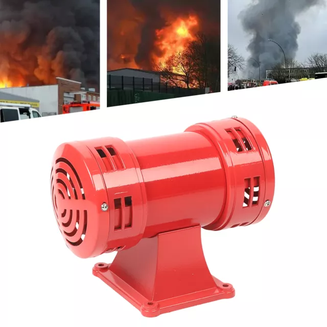 140dB Red Horn Alarm Loud Sound Industrial Air Raid Horn Fire Security
