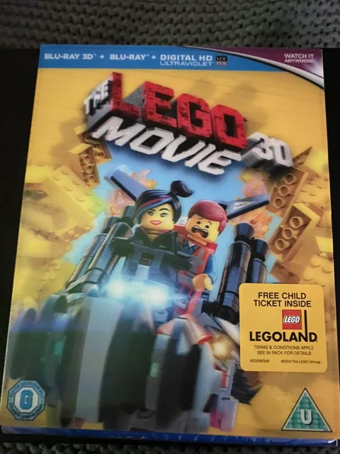 The Lego Movie 3d Blu Ray 2014 With Lenticular Slip Cover