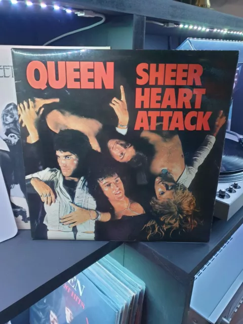 Queen Sheer Heart Attack Lp 1974 Press Vinyl. Very Good Audio