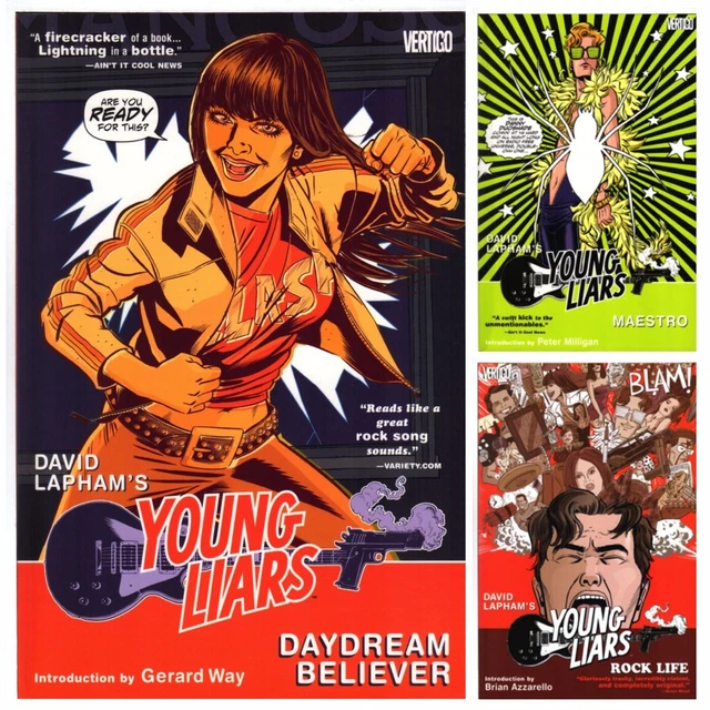 YOUNG LIARS TPB VOL 1 2 3 SET David Lapham Graphic Novel TP 2008-2010 DC/Vertigo