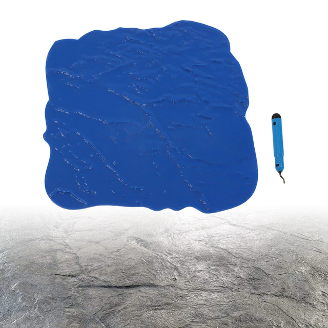Slate Seamless Texture Stamps Mats 12*12'' Concrete Cement Stamping Tool Blue