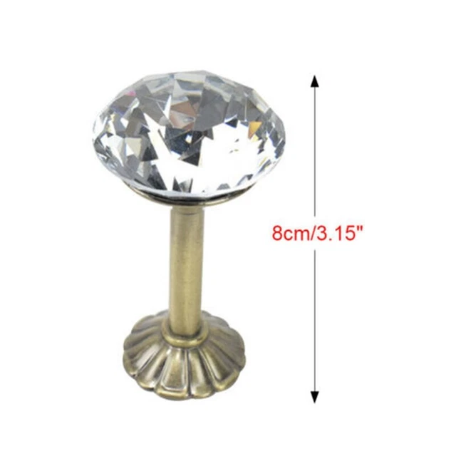 Curtain Holdbacks Wall Tie Backs Hooks Crystal Hanger Holder 2Pcs Home 3