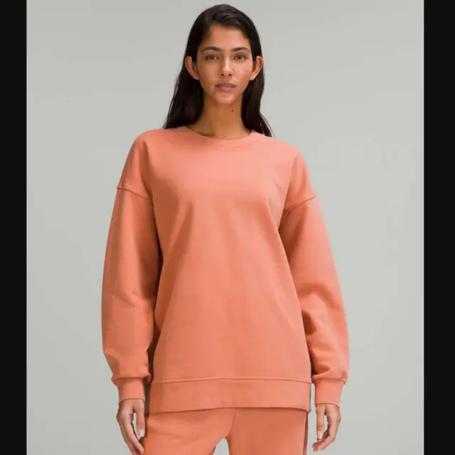 Lululemon Women’s Perfectly Oversized Crew Sweatshirt pink size 10 new
