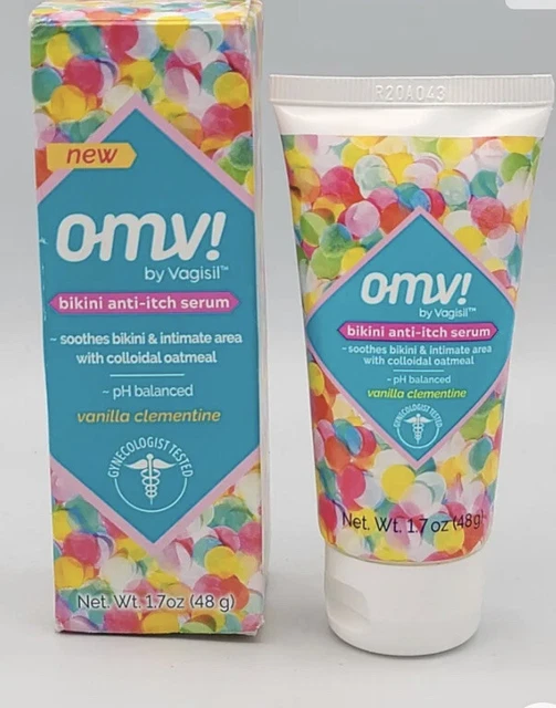 OMV! por Vagisil Bikini Suero Anti-Picazón, Aroma Clementina Vainilla 1,7 oz 01-2023