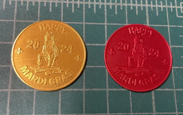 2024 MARDI GRAS Budweiser Clydesdale “Drink Wiser” Doubloon Set 10.00