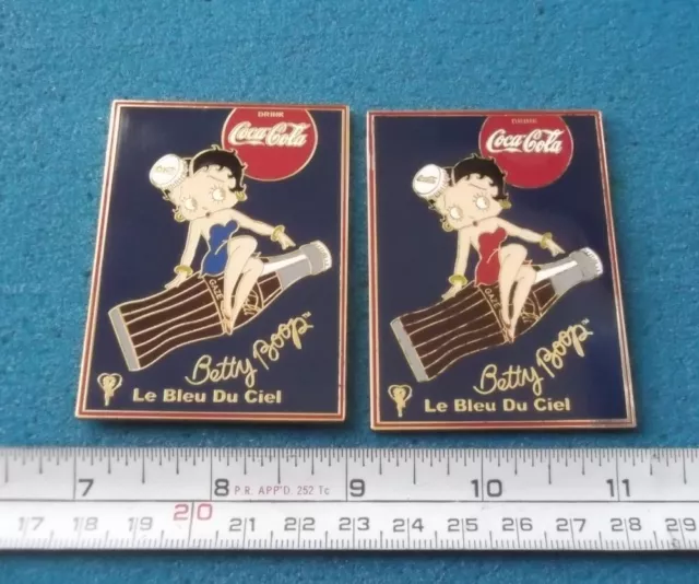 Lot Of 2 Pin's : Drink Coca-Cola Betty Boop Pin # Pp984