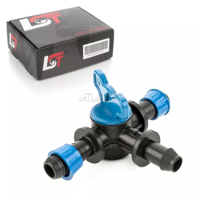 Llave de Cierre Conector Embrague Sistema de Riego Pieza en T Ø 17x16x17MM