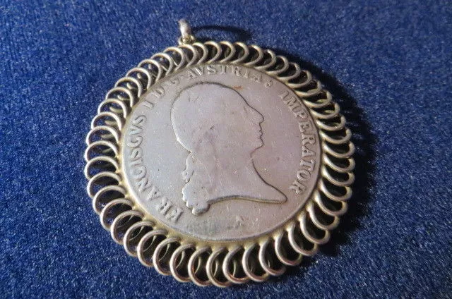 Franz II Taler 1822 A Gefasst Charivari Münze Münz - Anhänger Trachten Silber