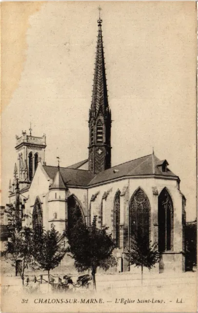 CPA AK CHALONS-sur-MARNE L'Église St-LOUP (491624)